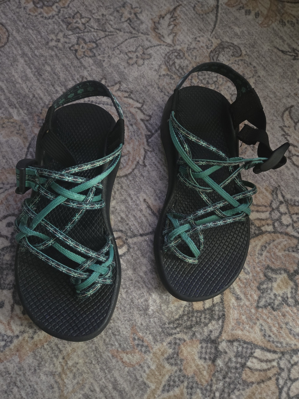 Women’s Chaco Sandals with Teal Straps - Outdoor Comfort